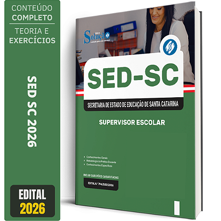 Apostila SED SC 2026 - Supervisor Escolar