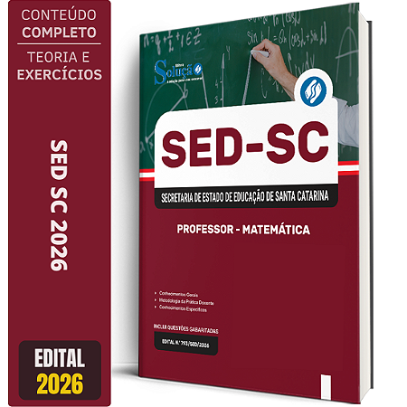 Apostila SED SC 2026 Professor - Matemática