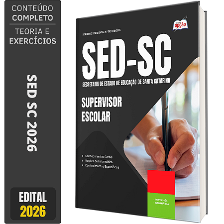 Apostila SED SC 2026 - Supervisor Escolar