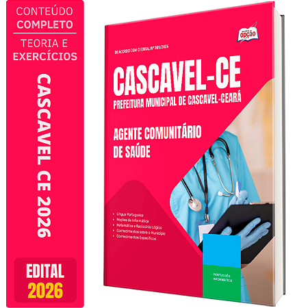 Apostila Prefeitura de Cascavel CE 2026 - Agente Comunitário de Saúde