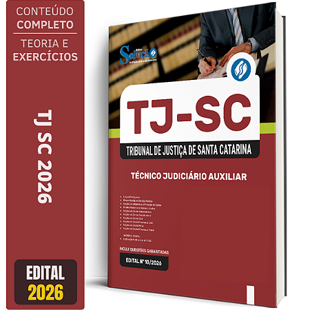 Apostila TJ SC 2026 - Técnico Judiciário Auxiliar