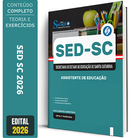 Apostila SED SC 2026 - Assistente de Educação