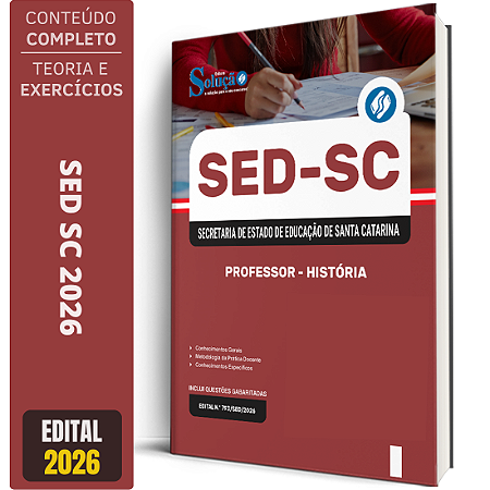 Apostila SED SC 2026 Professor - História