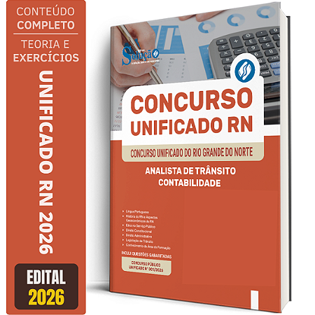 Apostila Unificado RN 2026 Analista de Trânsito - Contabilidade