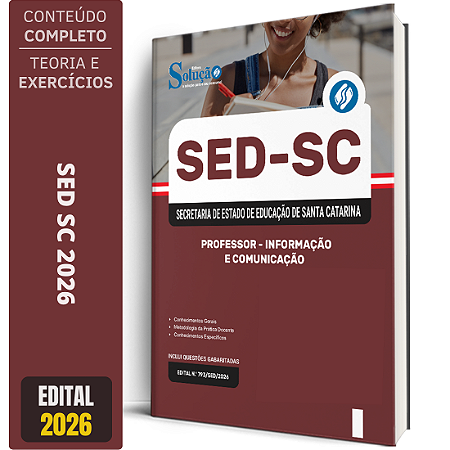 Apostila SED SC 2026 Professor - Informação e Comunicação