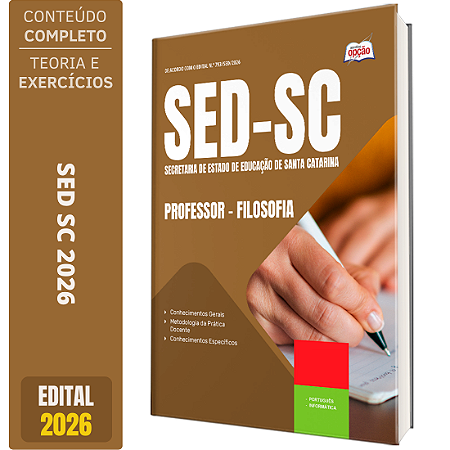 Apostila SED SC 2026 Professor - Filosofia