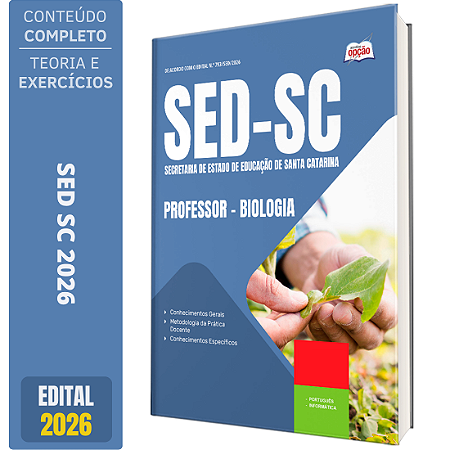 Apostila SED SC 2026 Professor - Biologia