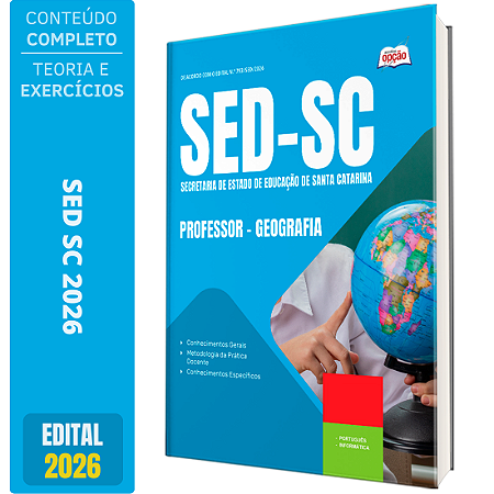 Apostila SED SC 2026 Professor - Geografia