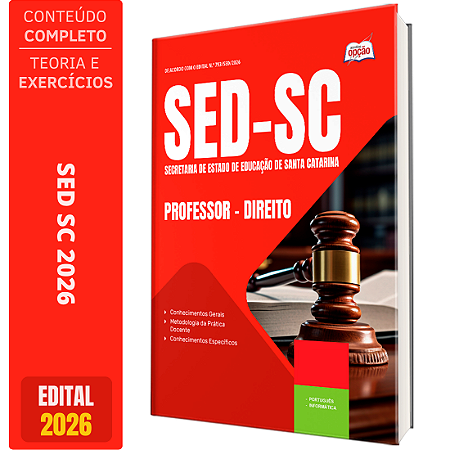 Apostila SED SC 2026 Professor - Direito