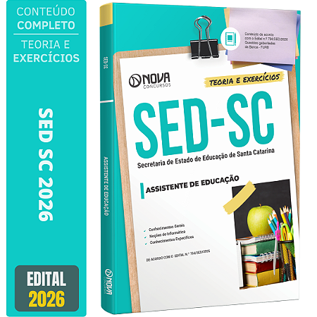 Apostila SED SC 2026 - Assistente de Educação
