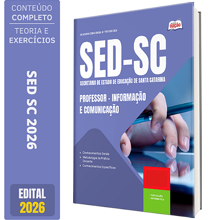 Apostila SED SC 2026 Professor - Informação e Comunicação