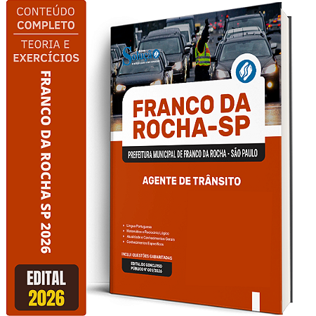 Apostila Prefeitura de Franco da Rocha SP 2026 - Agente de Trânsito