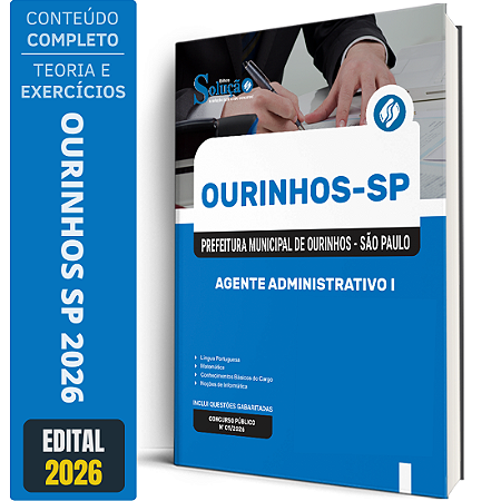 Apostila Prefeitura de Ourinhos SP 2026 - Agente Administrativo 2