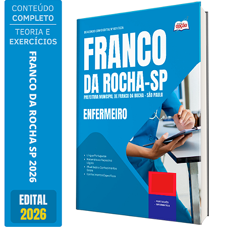 Apostila Prefeitura de Franco da Rocha SP 2026 - Enfermeiro