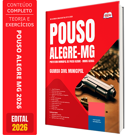 Apostila Prefeitura de Pouso Alegre MG 2026 - Guarda Civil Municipal