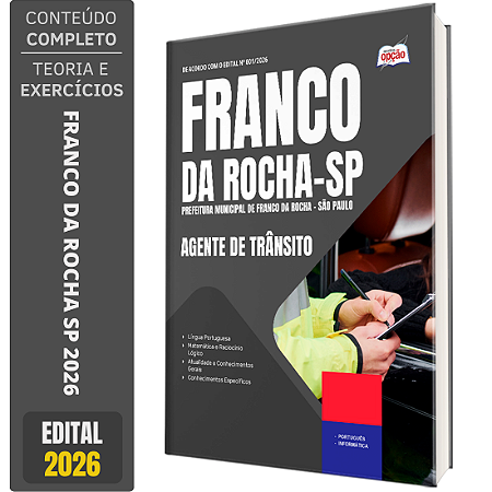 Apostila Prefeitura de Franco da Rocha SP 2026 - Agente de Trânsito