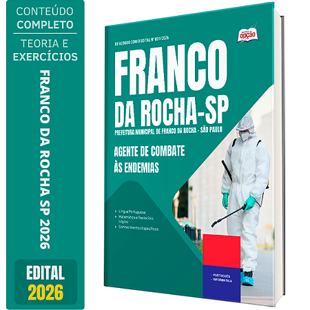 Apostila Prefeitura de Franco da Rocha SP 2026 - Agente de Combate às Endemias