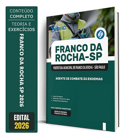 Apostila Prefeitura de Franco da Rocha SP 2026 - Agente de Combate às Endemias