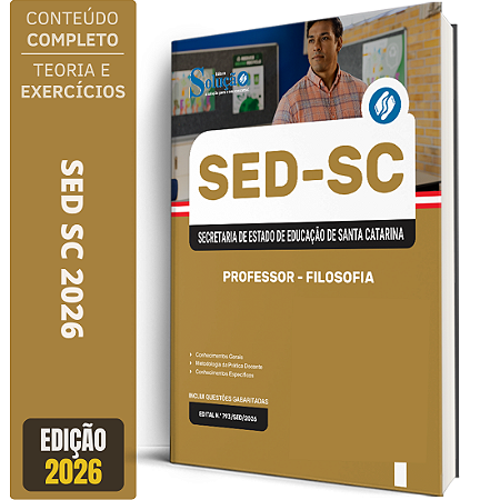 Apostila SED SC 2026 Professor - Filosofia