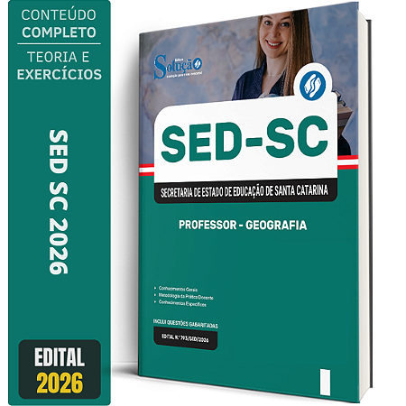Apostila SED SC 2026 Professor - Geografia