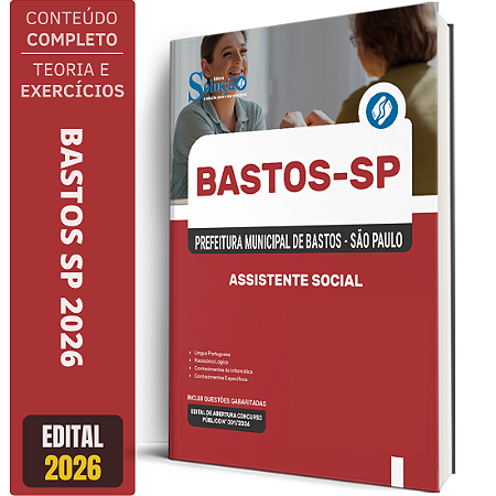 Apostila Prefeitura de Bastos SP 2026 - Assistente Social