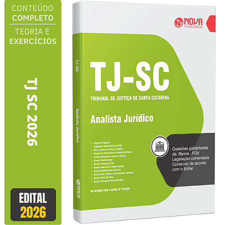 Apostila TJ SC 2026 - Analista Jurídico
