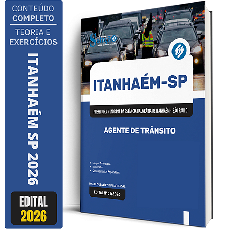 Apostila Prefeitura de Itanhaém SP 2026 - Agente de Trânsito