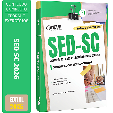Apostila SED SC 2026 - Orientador Educacional