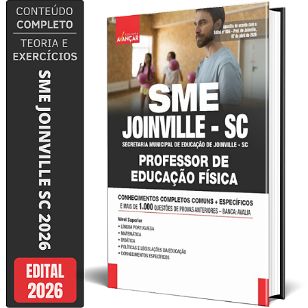 Apostila SME Joinville SC 2026 - Professor de Educação Física