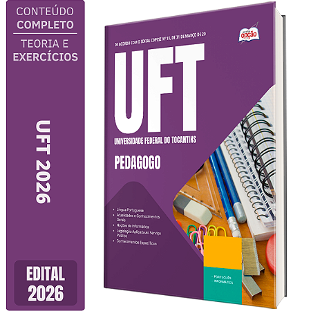 Apostila UFT 2026 - Pedagogo