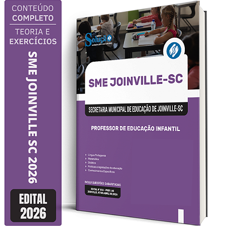 Apostila SME Joinville SC 2026 - Professor de Educação Infantil