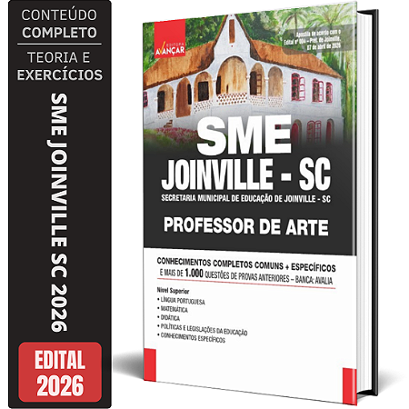 Apostila SME Joinville SC 2026 - Professor de Arte