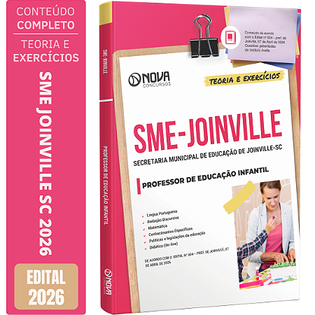 Apostila SME Joinville SC 2026 - Professor de Educação Infantil