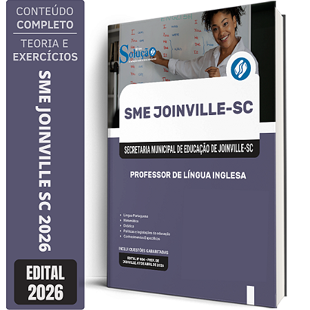 Apostila SME Joinville SC 2026 - Professor de Língua Inglesa