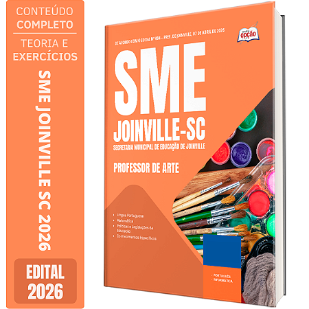 Apostila SME Joinville SC 2026 - Professor de Arte
