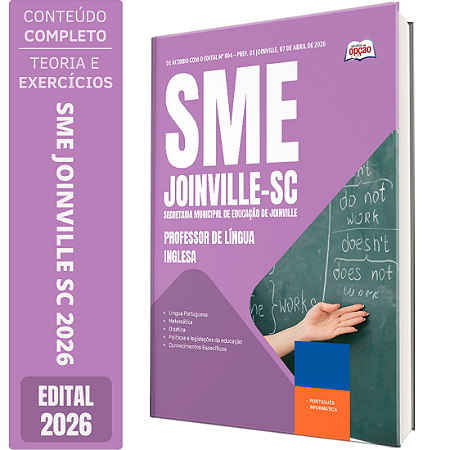 Apostila SME Joinville SC 2026 - Professor de Língua Inglesa
