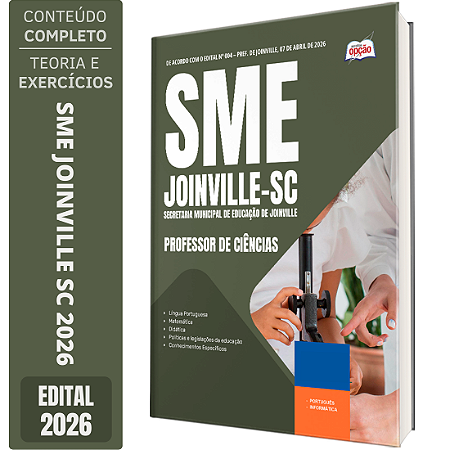 Apostila SME Joinville SC 2026 - Professor de Ciências