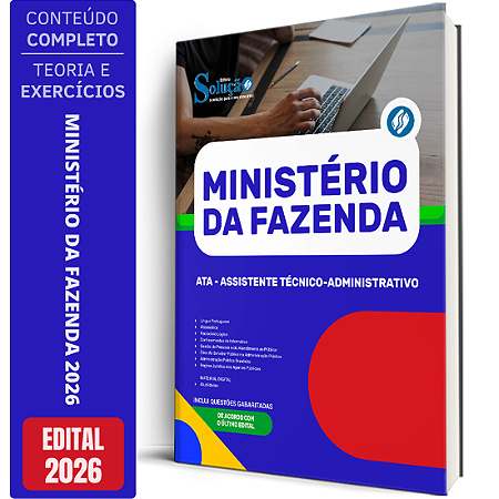 Apostila Ministério da Fazenda 2026 - Assistente Técnico Administrativo (ATA)