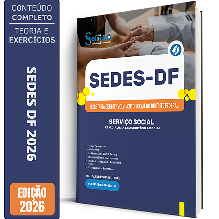 Apostila SEDES DF 2026 Especialista em Assistência Social - Serviço Social