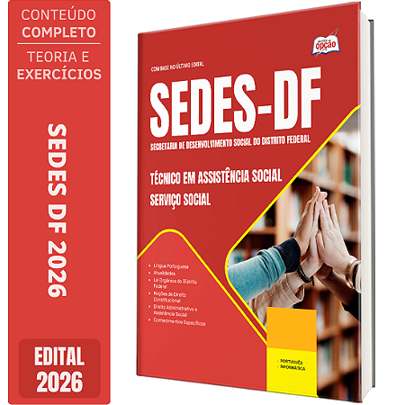 Apostila SEDES DF 2026 Especialista Assistência Social - Serviço Social