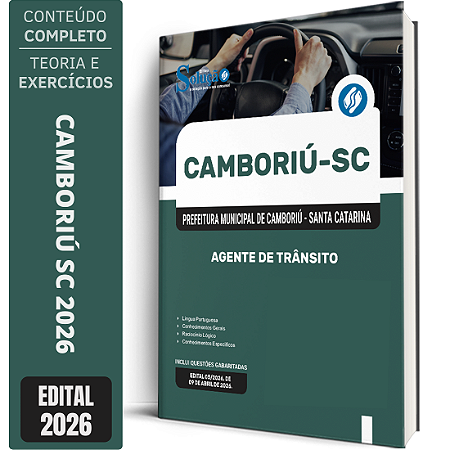 Apostila Prefeitura de Camboriú SC 2026 - Agente de Trânsito