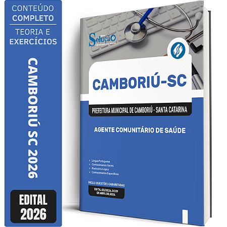 Apostila Prefeitura de Camboriú SC 2026 - Agente Comunitário de Saúde