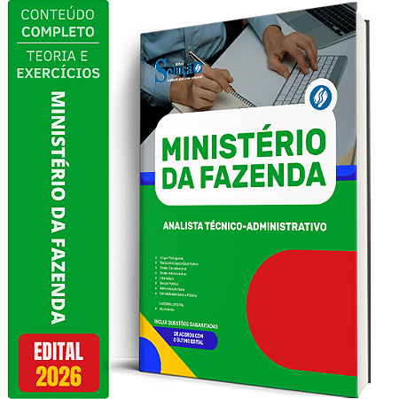 Apostila Ministério da Fazenda 2026 - Analista Técnico Administrativo