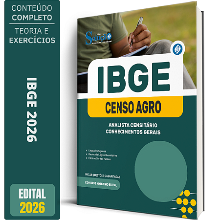 Apostila IBGE Temporário 2026 Analista Censitário - Conhecimentos Gerais