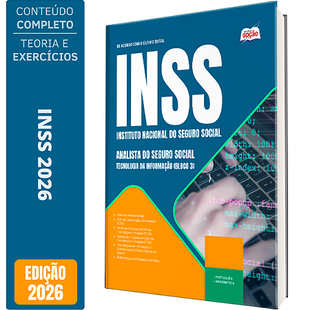 Apostila INSS 2026 Analista do Seguro Social - Tecnologia da Informação (Bloco 3)
