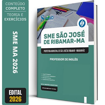 Apostila Prefeitura de São José de Ribamar MA 2026 - Professor de Inglês