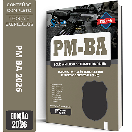 Apostila PM BA 2026 - Curso de Formação de Sargentos (Processo Seletivo Interno)