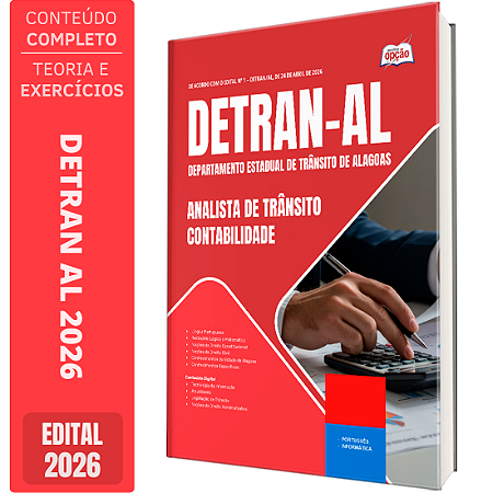Apostila DETRAN AL 2026 Analista de Trânsito - Contabilidade