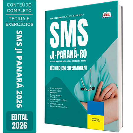 Apostila Prefeitura de Ji Paraná RO 2026 - Técnico em Enfermagem
