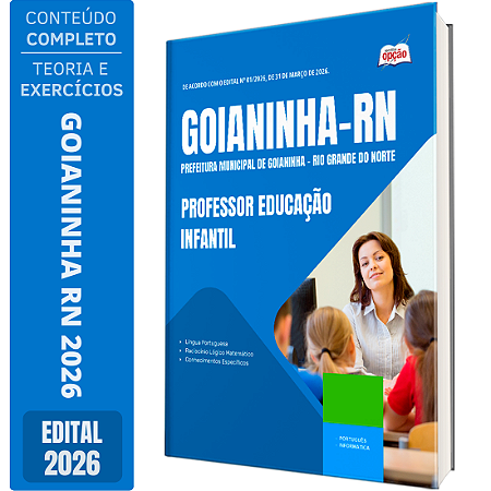Apostila Prefeitura de Goianinha RN 2026 - Professor Educação Infantil